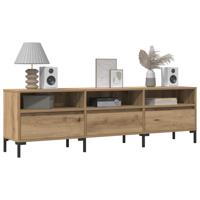 Tv-meubel 150x30x44,5 cm bewerkt hout artisanaal eikenkleur