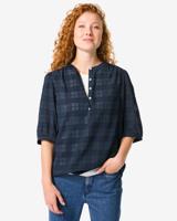 HEMA Damesblouse Drew Ruiten Blauw (blauw)