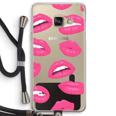 Bite my lip: Samsung Galaxy A3 (2016) Transparant Hoesje met koord