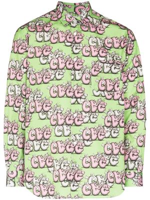 Comme Des Garçons Shirt x Kaws chemise à imprimé graphique - Vert