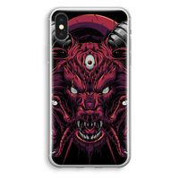 Hell Hound and Serpents: iPhone XS Transparant Hoesje