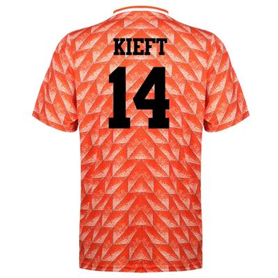 EK 88 Voetbalshirt Kieft - Nederlands Elftal - Oranje - Kind en Volwassenen
