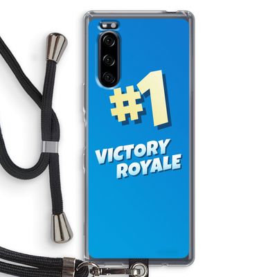 Victory Royale: Sony Xperia 5 Transparant Hoesje met koord