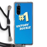 Victory Royale: Sony Xperia 5 Transparant Hoesje met koord