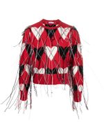 Charles Jeffrey Loverboy pull à effet usé - Rouge - thumbnail