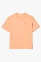 Lacoste Classic Fit Dames T-shirt oranje, Effen