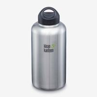 Klean Kanteen Classic Wide met ringdop, 1900ml/64oz Drinkfles Brushed Stainless 1900ml