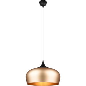 LED Hanglamp - Hangverlichting - Trion Christa - E27 Fitting - Rond - Mat Goud - Aluminium - Ø450mm