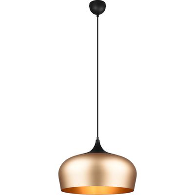 LED Hanglamp - Hangverlichting - Trion Christa - E27 Fitting - Rond - Mat Goud - Aluminium - Ø450mm