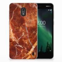 Nokia 2 | TPU | Siliconen hoesje | Marmer Bruin