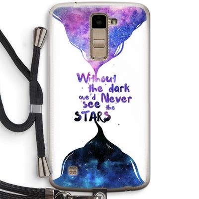 Stars quote: LG K10 (2016) Transparant Hoesje met koord