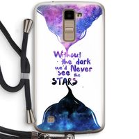 Stars quote: LG K10 (2016) Transparant Hoesje met koord