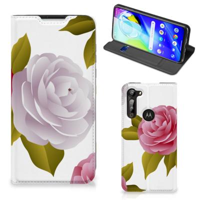 Motorola Moto G8 Power Smart Cover Roses Motorola Moto G8 Power Smart Cover Roses
