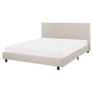 Beliani - ALBI - Tweepersoonsbed - Beige - 160 x 200 cm - Polyester