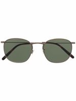 Oliver Peoples lunettes de soleil à monture ronde - Marron - thumbnail