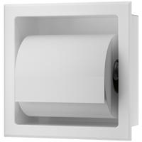 Xellanz Rocko Toiletrolhouder zonder Klep - Inbouw - Mat Wit Xellanz Rocko Toiletrolhouder zonder Klep - Inbouw - Mat Wit