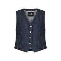 Poools - Blauw | Dames | Gilet | Blauw | 38 | regular | Kamst mode
