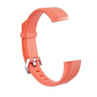 Children Silicone Twilled Wrist Strap for FITBIT ACE (Orange)