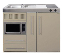MPM 120 A Zand met koelkast, apothekerskast en magnetron RAI-9543 - thumbnail