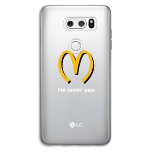 I'm lovin' you: LG V30 Transparant Hoesje