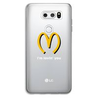 I'm lovin' you: LG V30 Transparant Hoesje