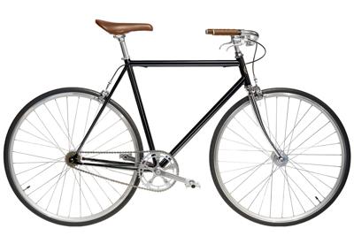 Jitensha Tokyo Black/Alu/Camel Single Speed Fiets Jitensha Tokyo Black/Alu/Camel Single Speed Fiets