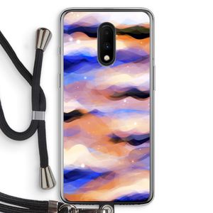 Donkere Wolken: OnePlus 7 Transparant Hoesje met koord