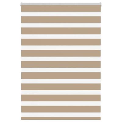 Zebra Blind 115x150 cm stofbreedte 110,9 cm polyester zandbruin