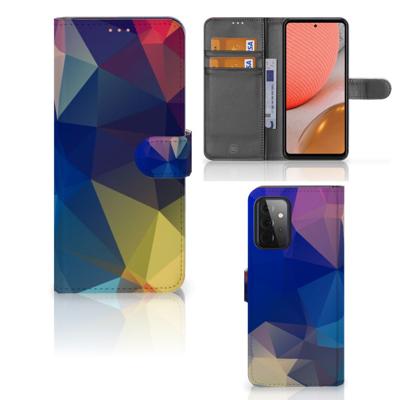Samsung Galaxy A72 | Book Case | Polygon Dark