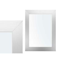 Wandspiegel Verona - zilver - mdf frame - brede lijst - 38 x 48 cm - Gang - Toilet - Kamer Wandspiegel Verona - zilver - mdf frame - brede lijst - 38 x 48 cm - Gang - Toilet - Kamer