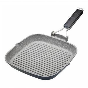 MasterClass - Gietaluminium Grillpan 24cm - Opvouwbaar Handvat - Maste