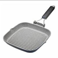 MasterClass - Gietaluminium Grillpan 24cm - Opvouwbaar Handvat - Maste - thumbnail