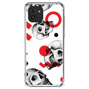 Extreme Case Samsung Galaxy A03 Skull Red