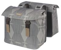 Dubbele fietstas Basil Elegance 40-49 liter 40 x 38 x 16 cm - chateau taupe