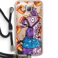 Loot Burger: Samsung Galaxy J3 (2016) Transparant Hoesje met koord