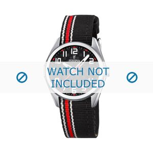 Horlogeband Festina F16904-3 Nylon/perlon Rood 16mm
