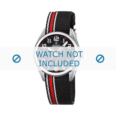 Horlogeband Festina F16904-3 Nylon/perlon Rood 16mm