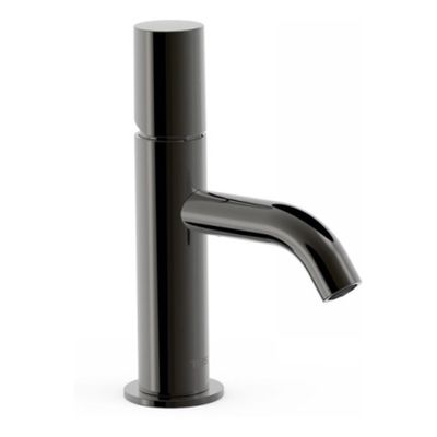 Wastafelkraan Tres Study | Opbouw | Mengkraan | Standaard model | 1-knop | Rond | Black metal