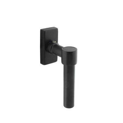 Intersteel Raamkruk L-vormVentra rechthoekig rozet zwart - 0023.615632