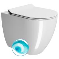 Toilet Closet Swirlflush S-Trap/P-Trap Sapho Pura 36x55 Wit ExtraGlaze