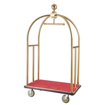 VEVOR Hotelbagagewagen 500kg Bagagewagen Hotelwagen 1080x640x1860mm Goud