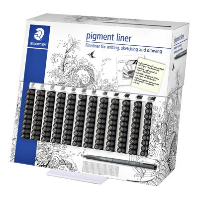 Fineliner staedtler pigment 308 120 stuks ass Fineliner staedtler pigment 308 120 stuks ass
