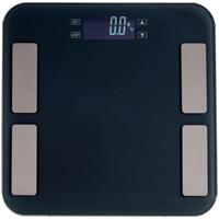 Metalen personen weegschaal - zwart - 30 x 30 cm - Digitaal