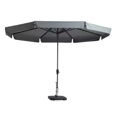 Parasol Syros luxe 350cm lichtgrijs
