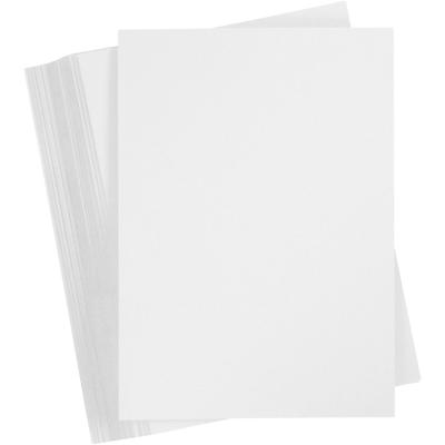 Creativ Company Gekleurd karton, a4, vel 210x297 mm, 250 gr, wit, 100 vel/ 1 doos