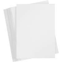 Creativ Company Gekleurd karton, a4, vel 210x297 mm, 250 gr, wit, 100 vel/ 1 doos