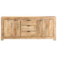 The Living Store Dressoir Mangohout - 175 x 40 x 75 cm - 2 Deuren 3 Lades - thumbnail