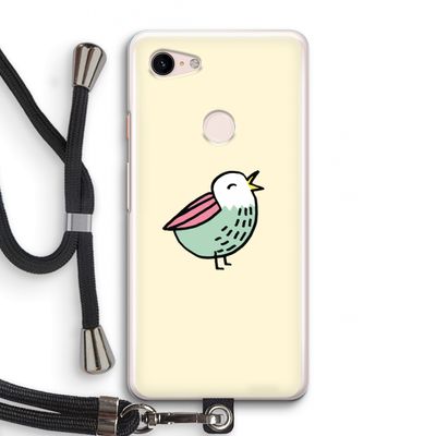 Birdy: Pixel 3 Transparant Hoesje met koord