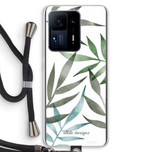 Tropical watercolor leaves: Xiaomi Mi Mix 4 Transparant Hoesje met koord