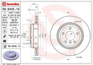 Remschijf BREMBO, Remschijftype: Binnen geventileerd, u.a. für BMW